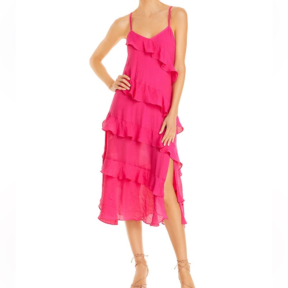 Aqua Kristina ruffle dress - size L